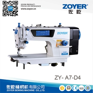 ZY-A7-D3 Zoyer Pantalla de habla táctil Tray Drive Drive Auto Trimmer Lockstitch de alta velocidad Máquina de coser industrial