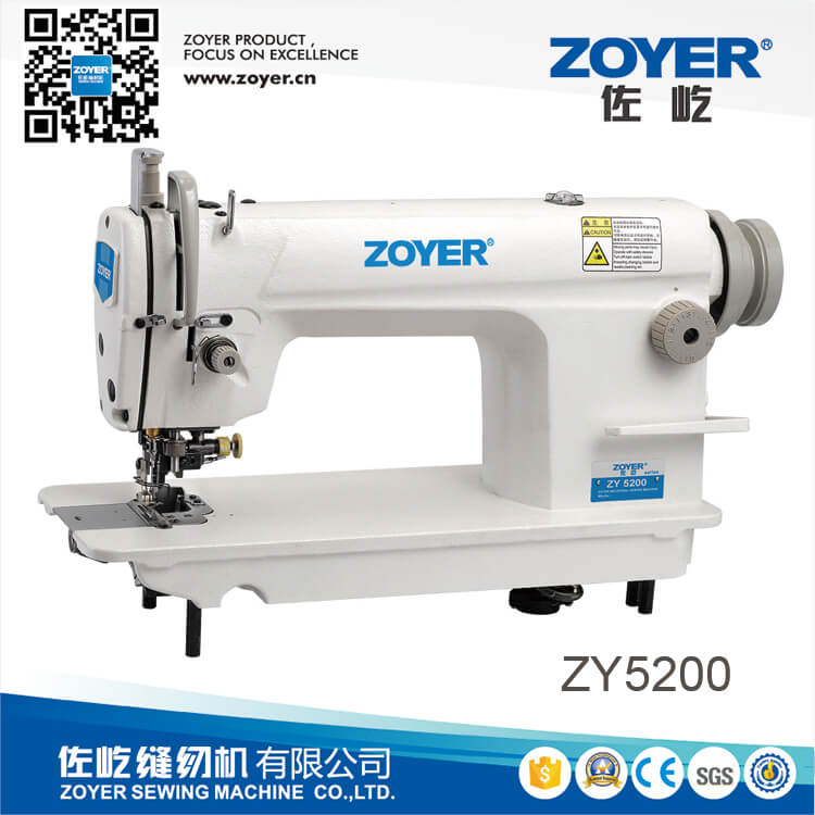 ZY5200 ZOYER Máquina de coser industrial de bloqueo de alta velocidad con cortador lateral