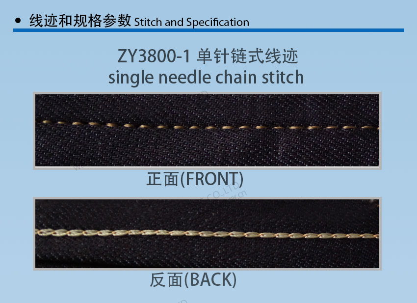 M&aacute;quina de coser de la puntada de la cadena 3800 Zoyer 佐屹链式 缝纫机 (3)