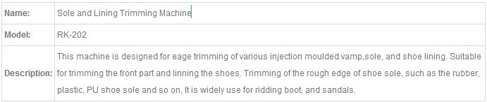Suela de cuero Zoyer y M&aacute;quina de SKINGING TRIMING (ZY202)