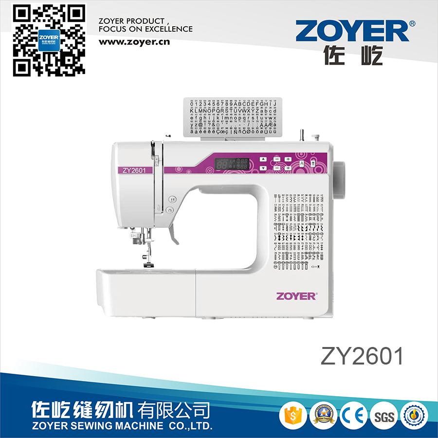 Máquina de coser doméstica multifuncional ZY-2601 ZOYER