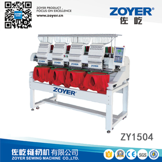 ZY-EM1504 Máquina de bordar de 4 cabezales y 12 agujas