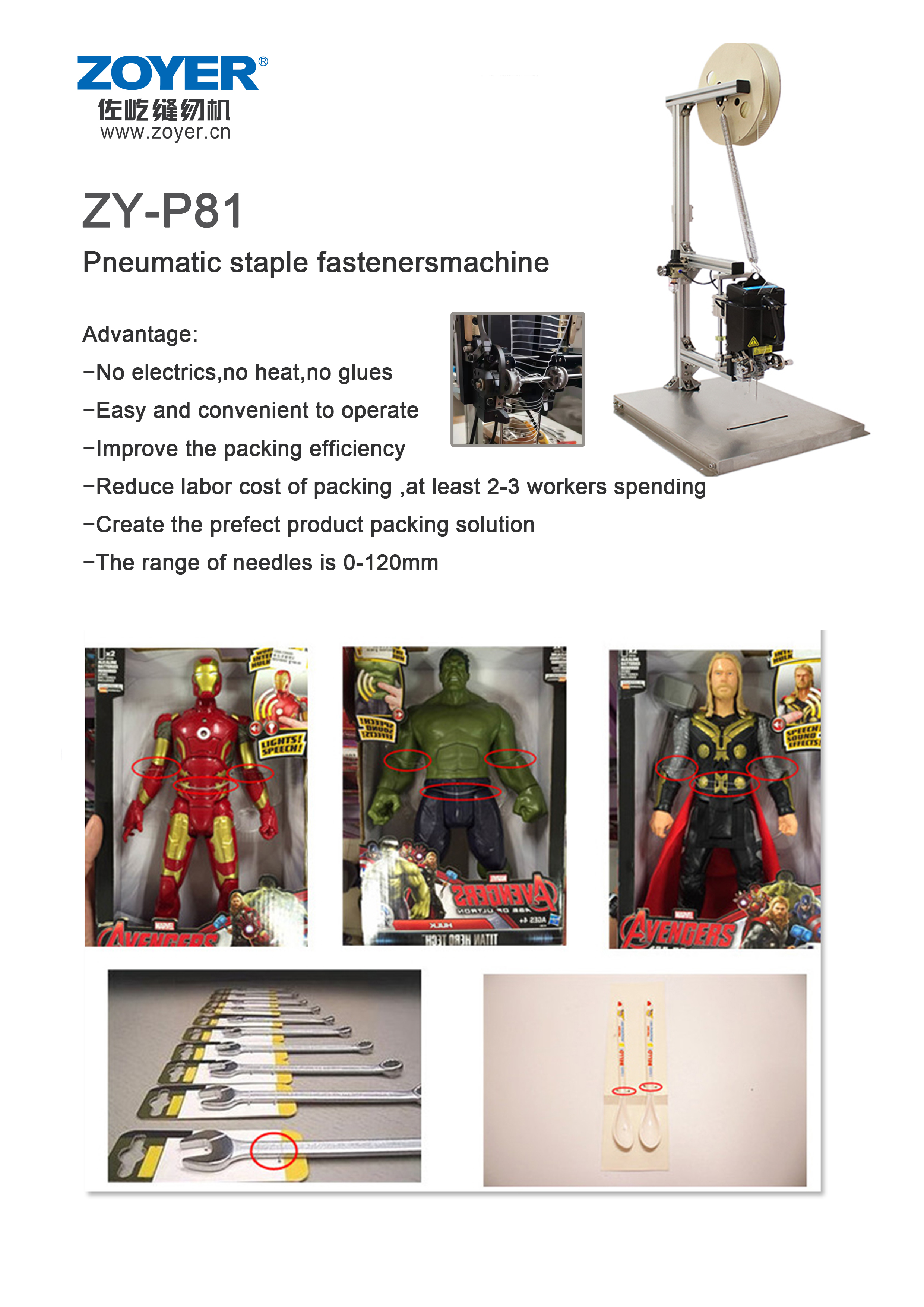 ZY-P81 PIN DE PL&Aacute;STICO PIN DE PL&Aacute;CTICA ATTACHER M&Aacute;QUINA (1)