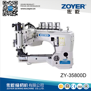 ZY35800D máquina de coser industrial de tela vaquera con costura de doble vuelta de material resistente