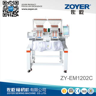 ZY-EM1202C Cabezas dobles 12 agujas Máquina de bordado de la función de tres en uno